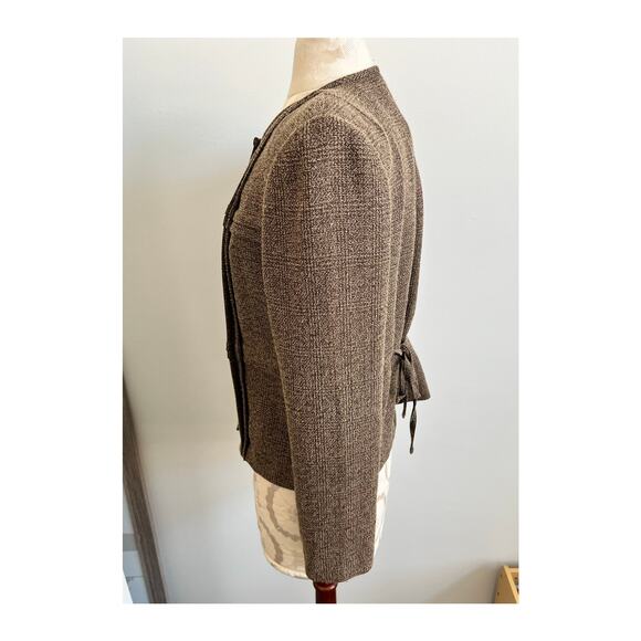 Cynthia Howie Vintage Classic Tweed Full Button Closure Blazer Size 8 - Picture 4 of 7